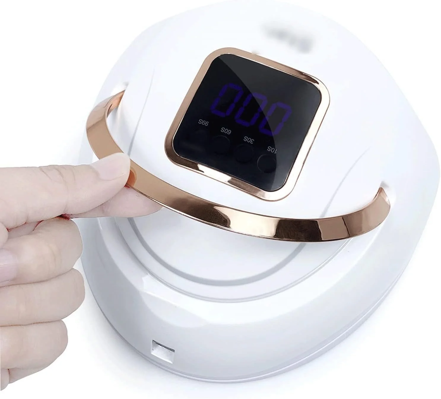 لامپ ناخن، لامپ ناخن 72 وات، دستگاه خشک کن لاک ناخن، خشک کردن سریع با تایمر، نمایشگر LCD، لامپ ناخن ژلی