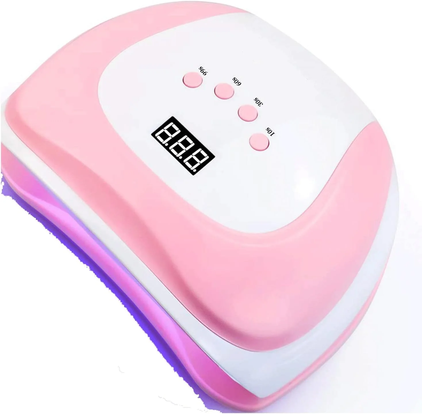 دستگاه خشک کن لاک ناخن، 108/90/72/36 وات، دستگاه مانیکور ناخن با صفحه نمایش LCD و تایمر مناسب برای انواع لاک ژل