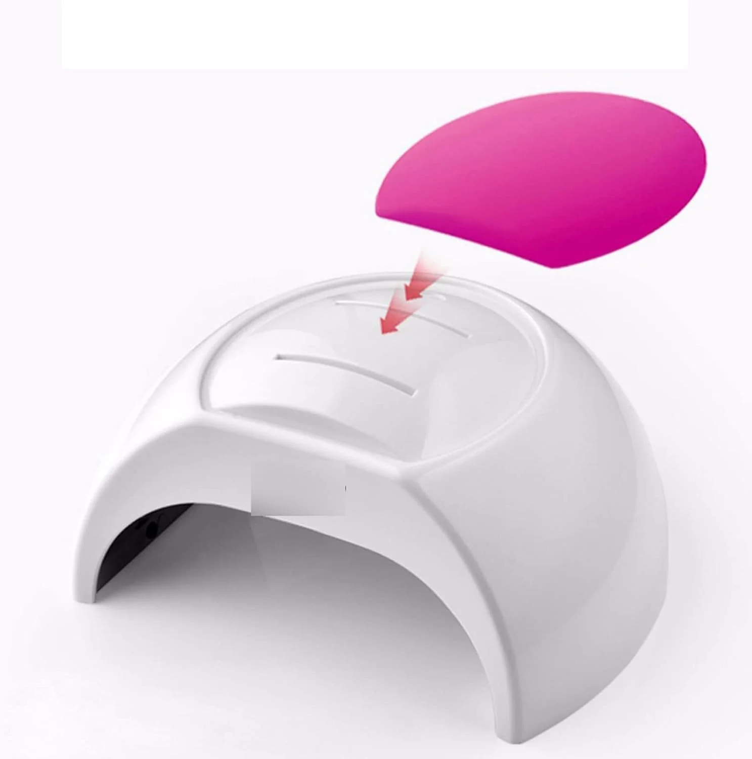 دستگاه خشک کن لاک ناخن 48 وات LED به همراه پد سیلیکونی رز