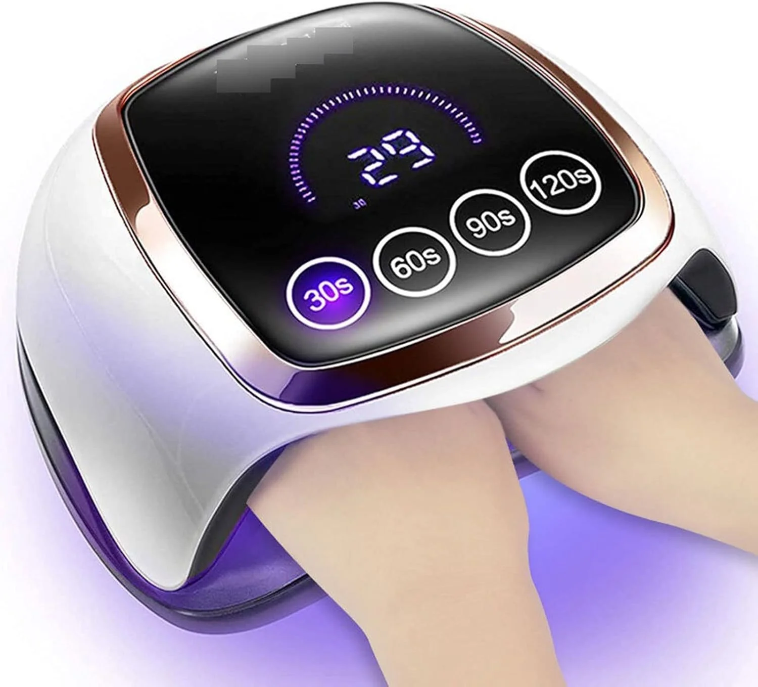 دستگاه خشک کن لاک ناخن LED، دستگاه مانیکور با صفحه نمایش LCD و عملکرد حافظه، مناسب برای ابزار طراحی ناخن