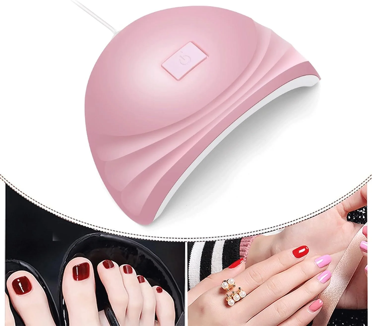 دستگاه خشک کن لاک ناخن، 88 وات، دارای سنسور خودکار و 18 لامپ ال ای دی برای انواع لاک ژل و لوازم مانیکور حرفه ای