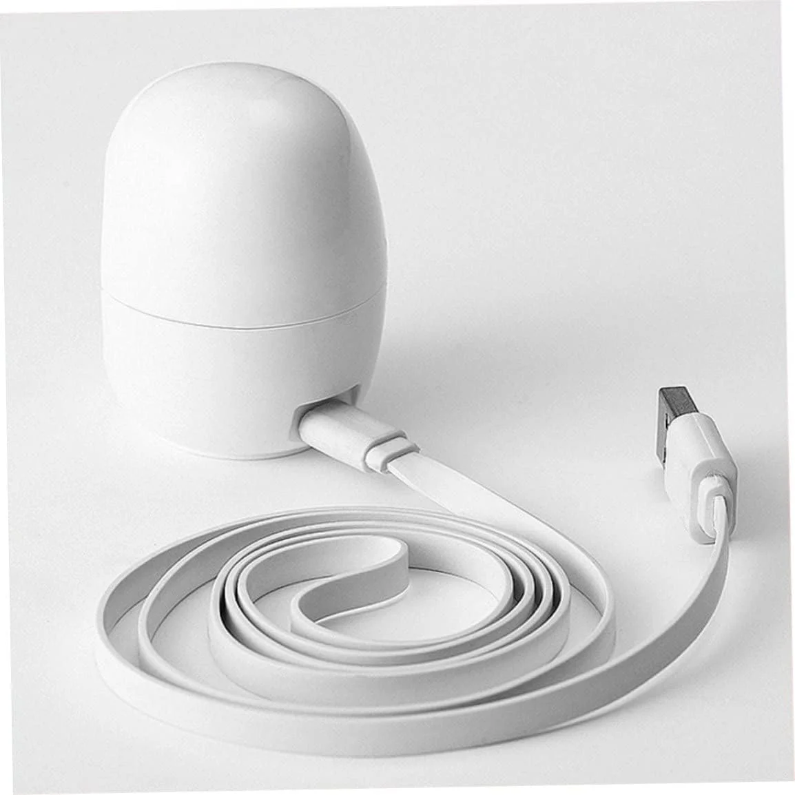 دستگاه خشک کن لاک ناخن UV LED طرح تخم مرغی، 6 وات، مناسب برای یک انگشت، سفید