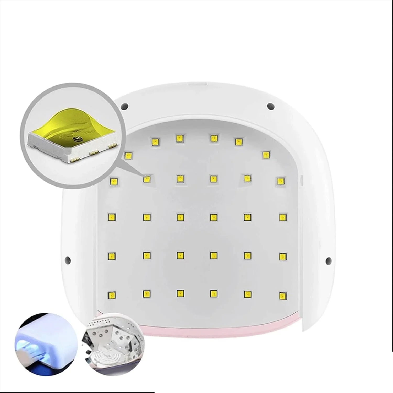 دستگاه خشک کن لاک ناخن، 48 وات 36 چراغ LED با نور خودکار برای خشک کردن لاک ژل و درمان حرفه ای ناخن (رنگ: 1)