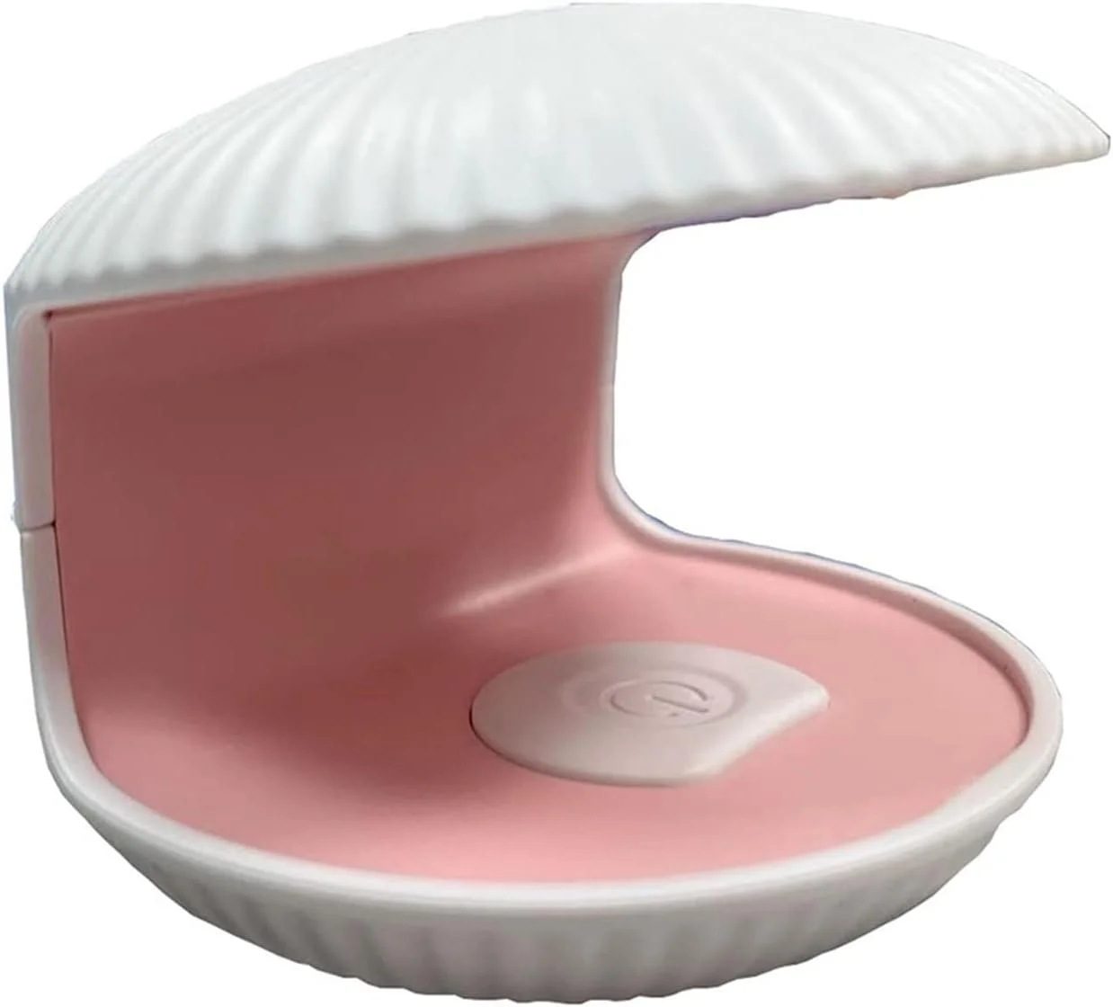 دستگاه خشک کن لاک ناخن، مینی قابل حمل، مدل صدفی، سفید، شارژ USB، چراغ های فتوتراپی، تک انگشتی، ابزار طراحی ناخن