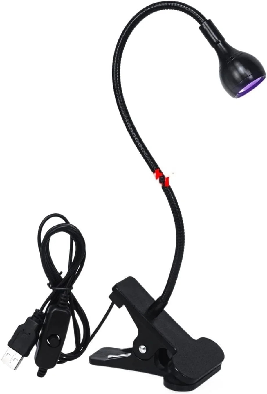 چراغ ناخن، خشک کن چراغ های ال ای دی ناخن، چراغ رومیزی گیره ای انعطاف پذیر، مینی یو اس بی، ابزار مانیکور پدیکور خشک کننده ژل