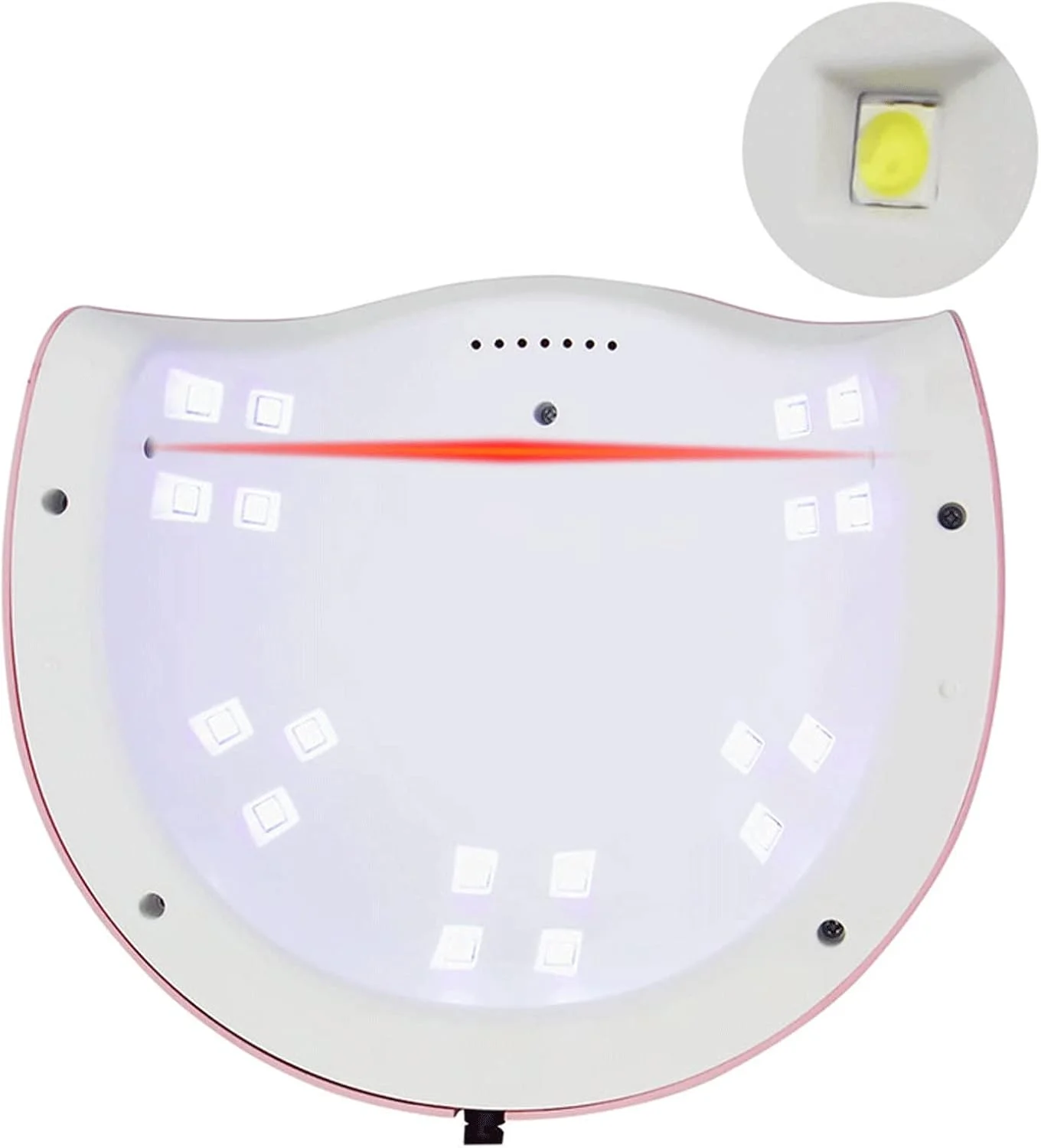 دستگاه خشک کن لاک ناخن، 72 وات/36 وات، 36/182 عدد لامپ LED برای ابزار طراحی ناخن، نمایشگر LCD، تایمر 10/30/60/99 ثانیه