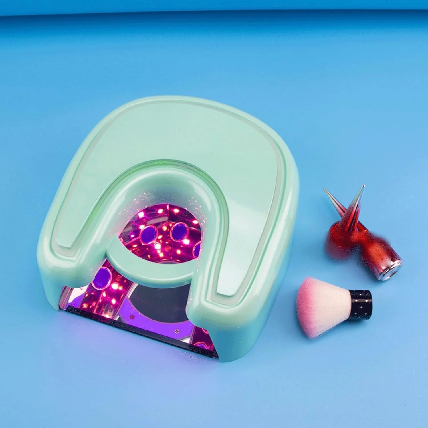 دستگاه خشک کن لاک ناخن قابل حمل 48 وات، خشک کن سریع لاک ژل