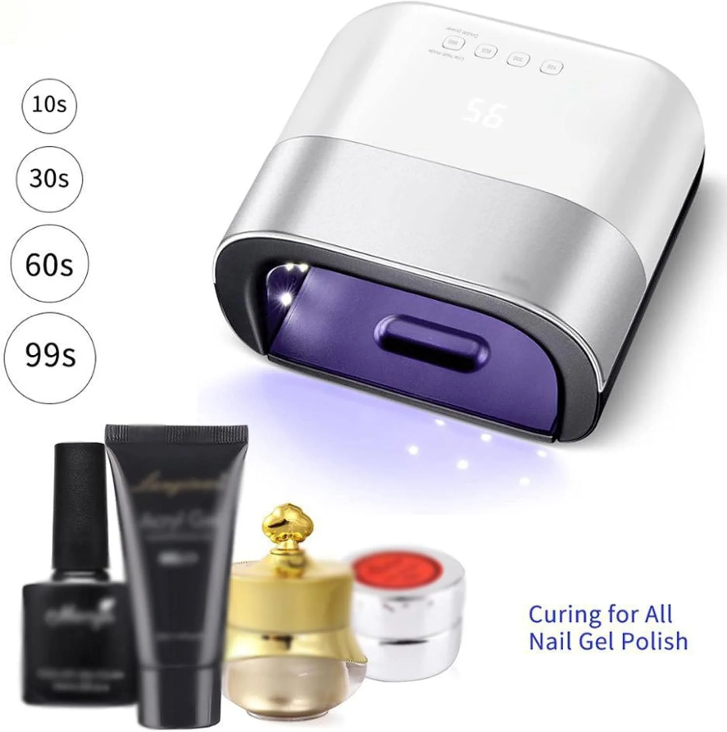 دستگاه خشک کن لاک ناخن، لامپ ناخن با تایمر هوشمند، سنسور خودکار، ابزار مانیکور