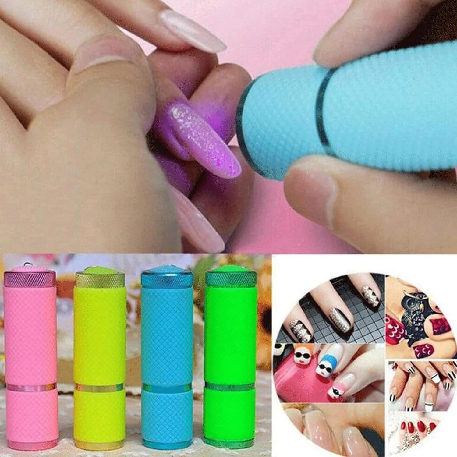 چراغ ناخن، چراغ LED دستی برای خشک کردن سریع لاک ژل (رنگ: 2)