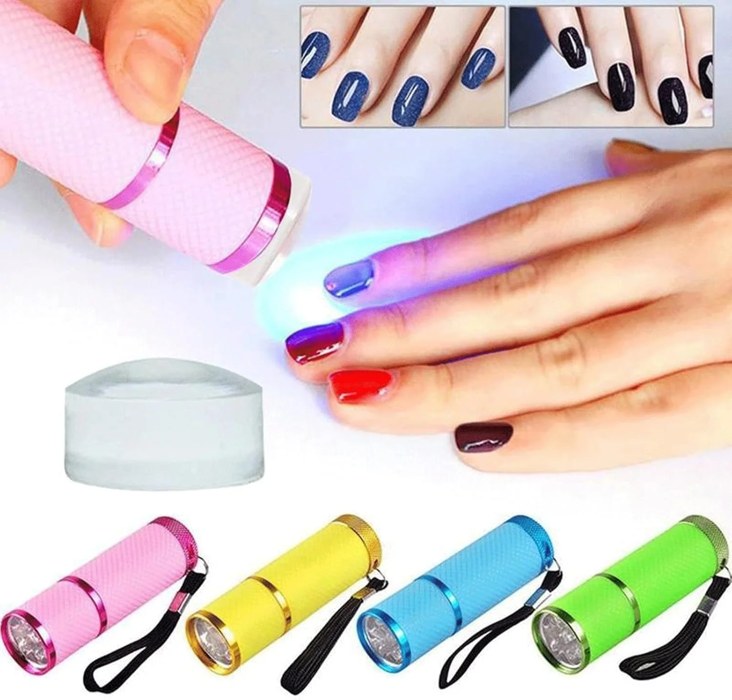 چراغ ناخن، چراغ LED دستی برای خشک کردن سریع لاک ژل (رنگ: 2)