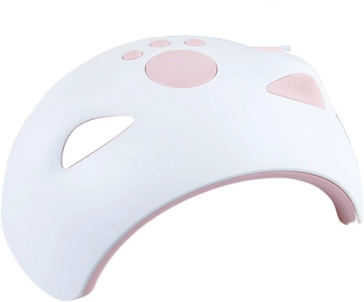 چراغ ناخن، چراغ LED طرح گربه، خشک کن ناخن 60 واتی، 1 چراغ برای خشک کردن لاک ژل ناخن، با سنسور حرکتی و صفحه نمایش LCD