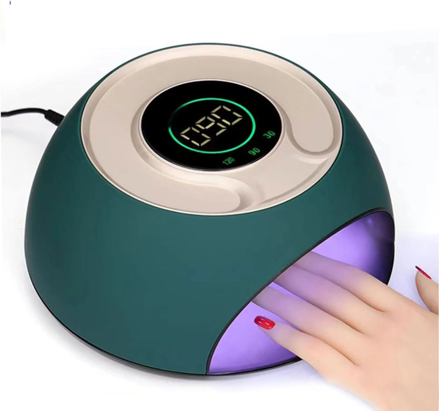 دستگاه خشک کن لاک ناخن LED، مناسب برای خشک کردن لاک ژل با حسگر حرکتی، دستگاه حرفه ای برای مانیکور