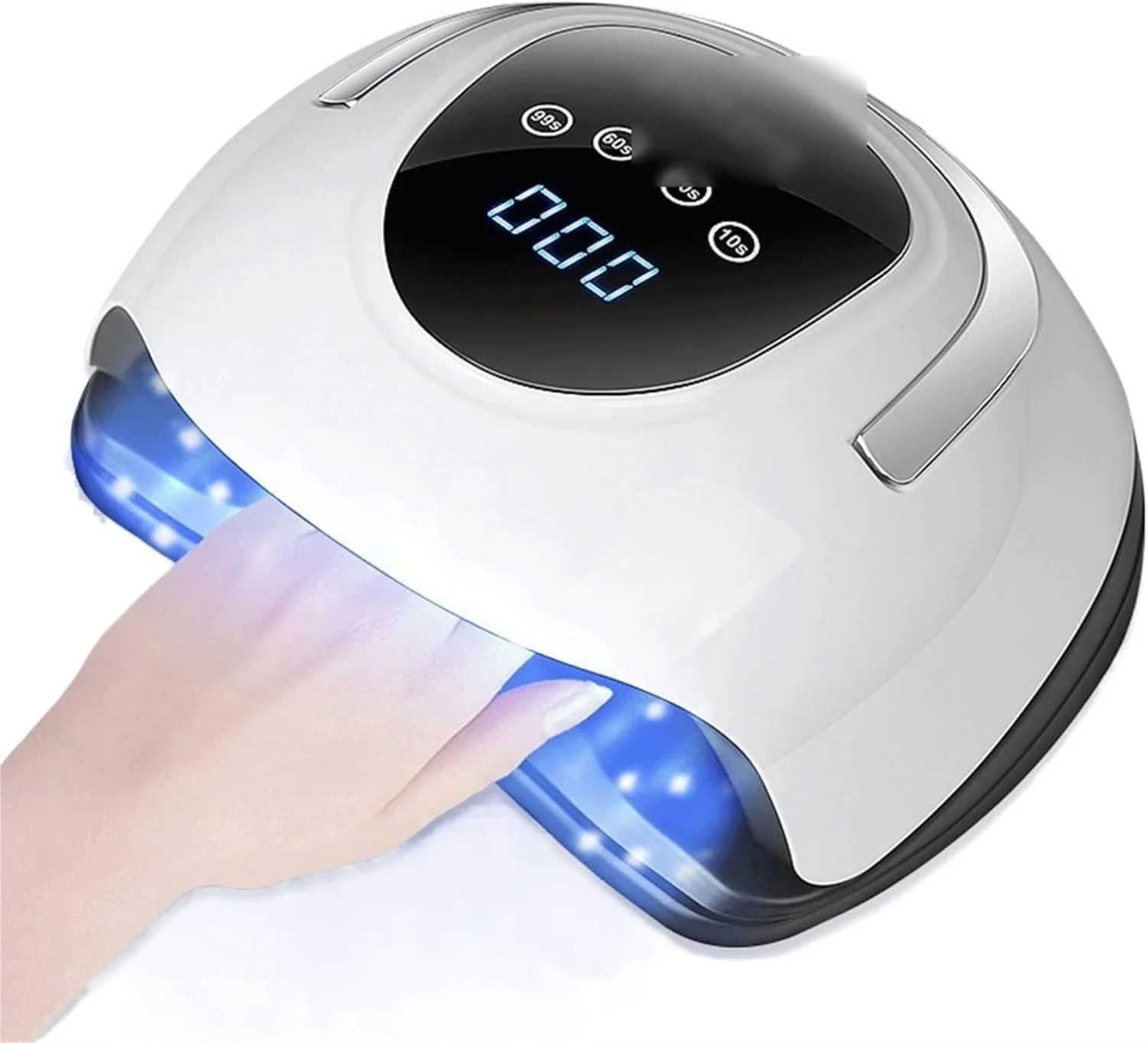 دستگاه خشک کن لاک ناخن 114 وات، دارای 57 لامپ ال ای دی، مناسب برای خشک کردن انواع لاک ژل، حرفه ای