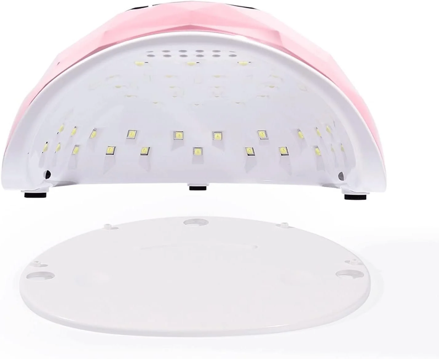 لامپ ناخن، خشک کن لاک ناخن 78 وات، آینه رنگی الماسی، لامپ ژل ناخن حرفه ای با نمایشگر LCD