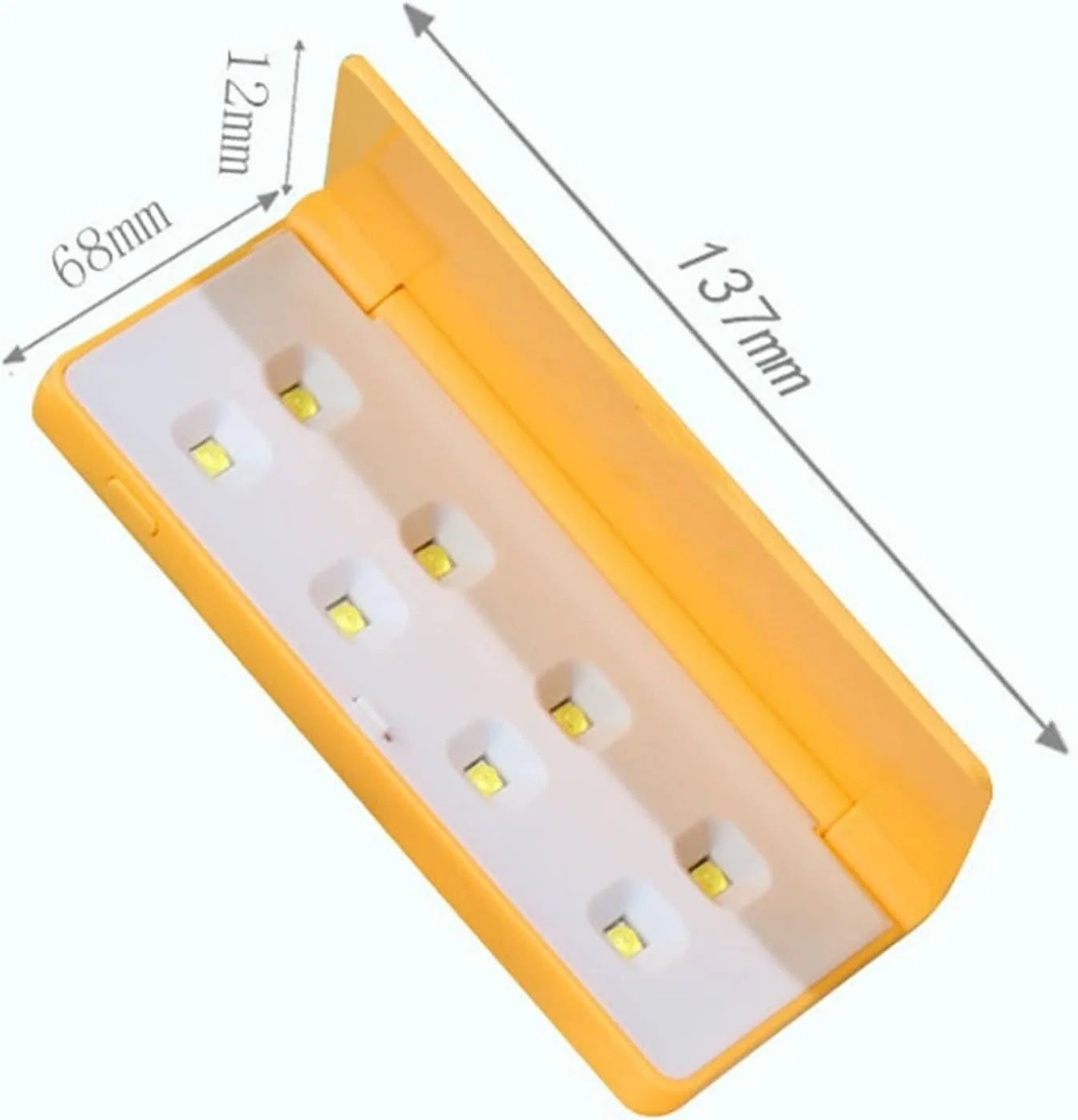 چراغ ناخن، چراغ ناخن مینی قابل حمل جدید 8 وات 8 ال ای دی، خشک کن ناخن با رابط USB و پوشش تاشو، ابزار خشک کننده سریع لاک