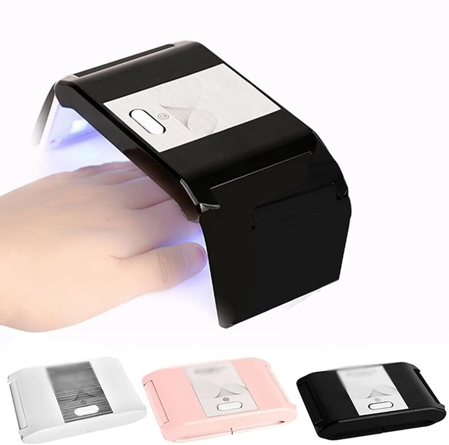 دستگاه خشک کن لاک ناخن، مینی ال ای دی قابل حمل با کابل USB، مناسب برای استفاده خانگی، ابزار مانیکور (رنگ: سبز)