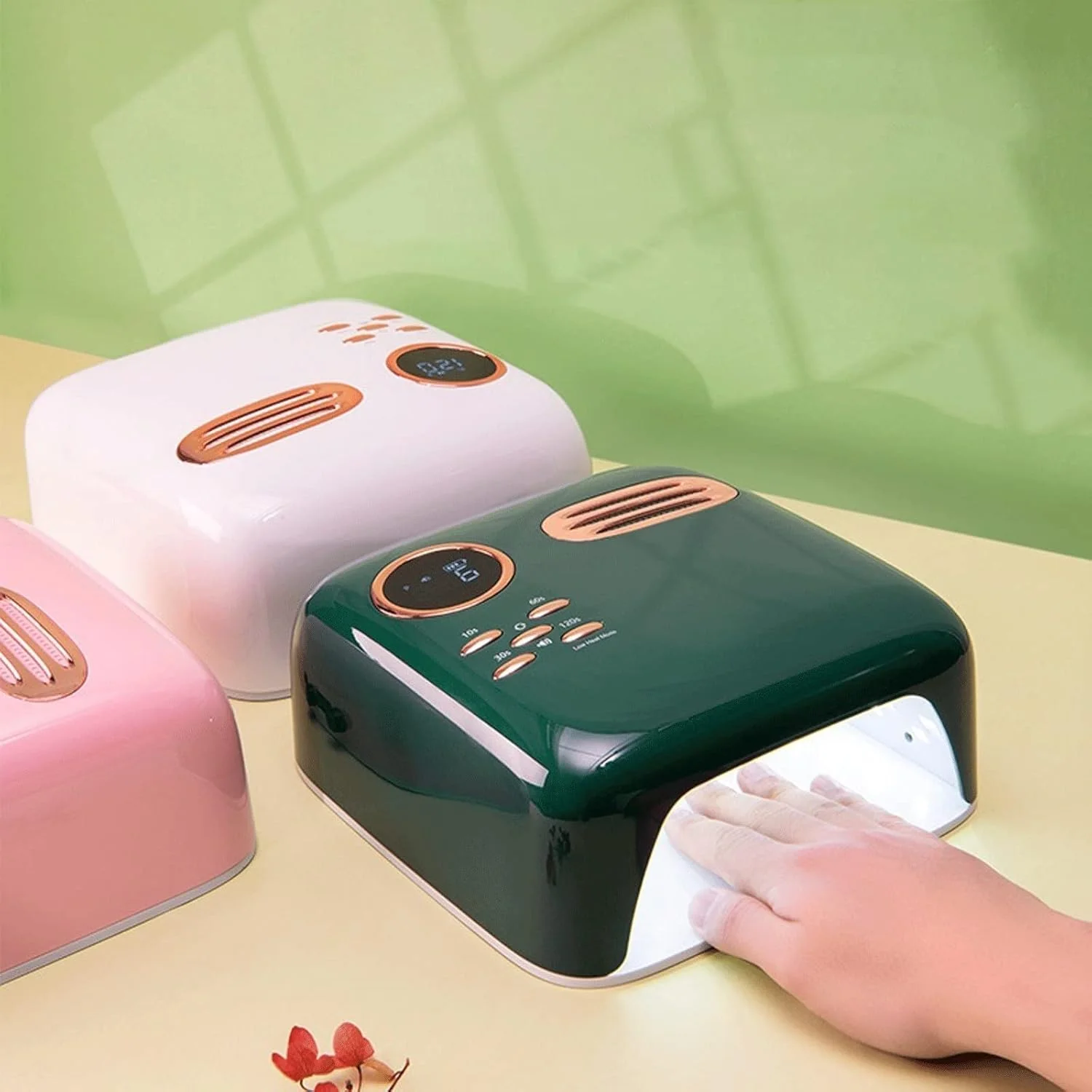 دستگاه خشک کن لاک ناخن، 36 لامپ بزرگ با قابلیت شارژ، 72 وات، دستگاه مانیکور LED بدون سیم (رنگ: 1)