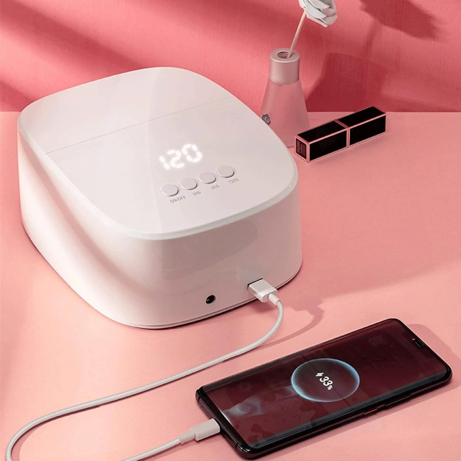 دستگاه خشک کن لاک ناخن 60 وات ART ART ART قابل شارژ USB