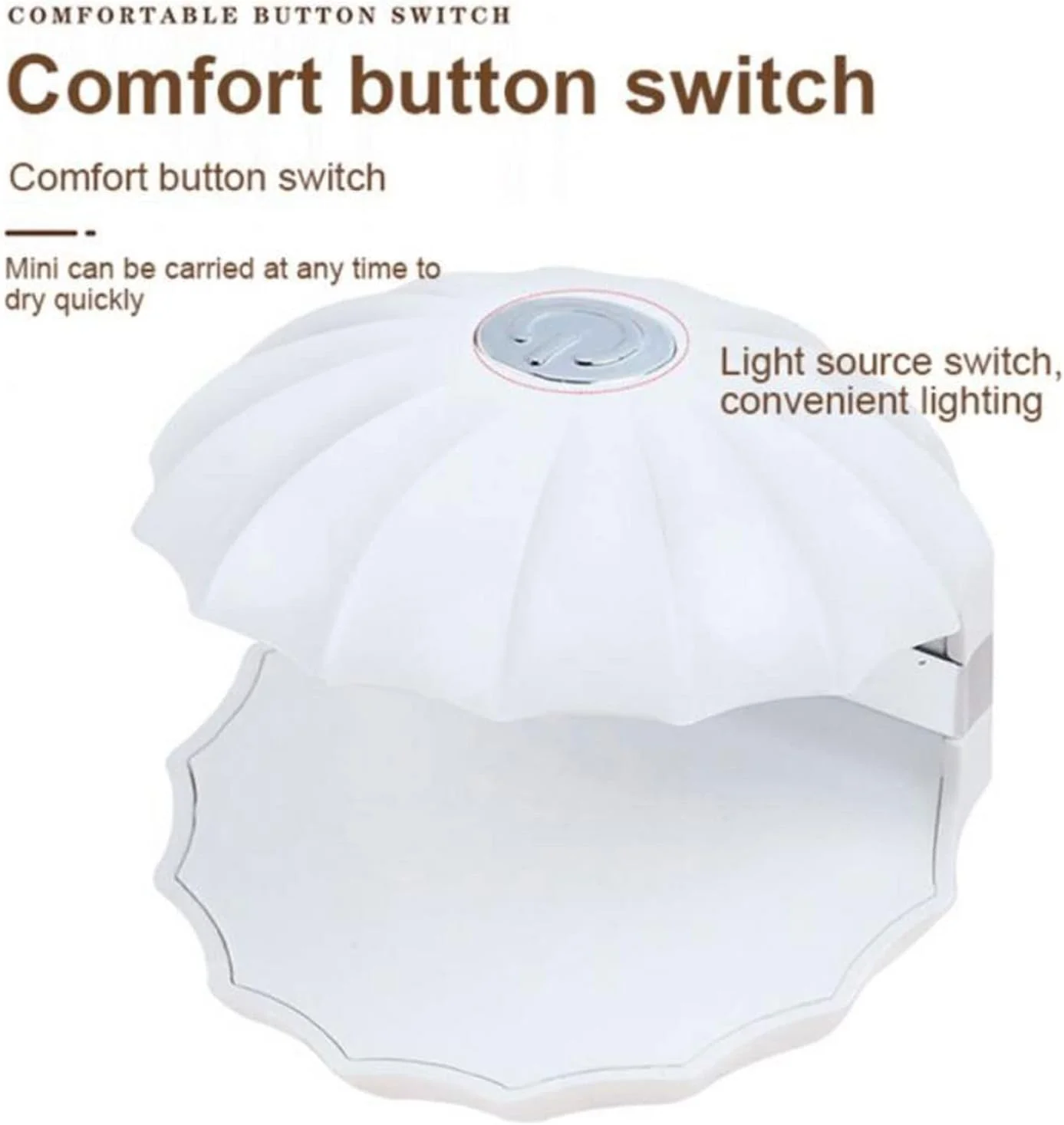 دستگاه خشک کن لاک ناخن، دستگاه کوچک قابل حمل برای خشک کردن سریع لاک ژل