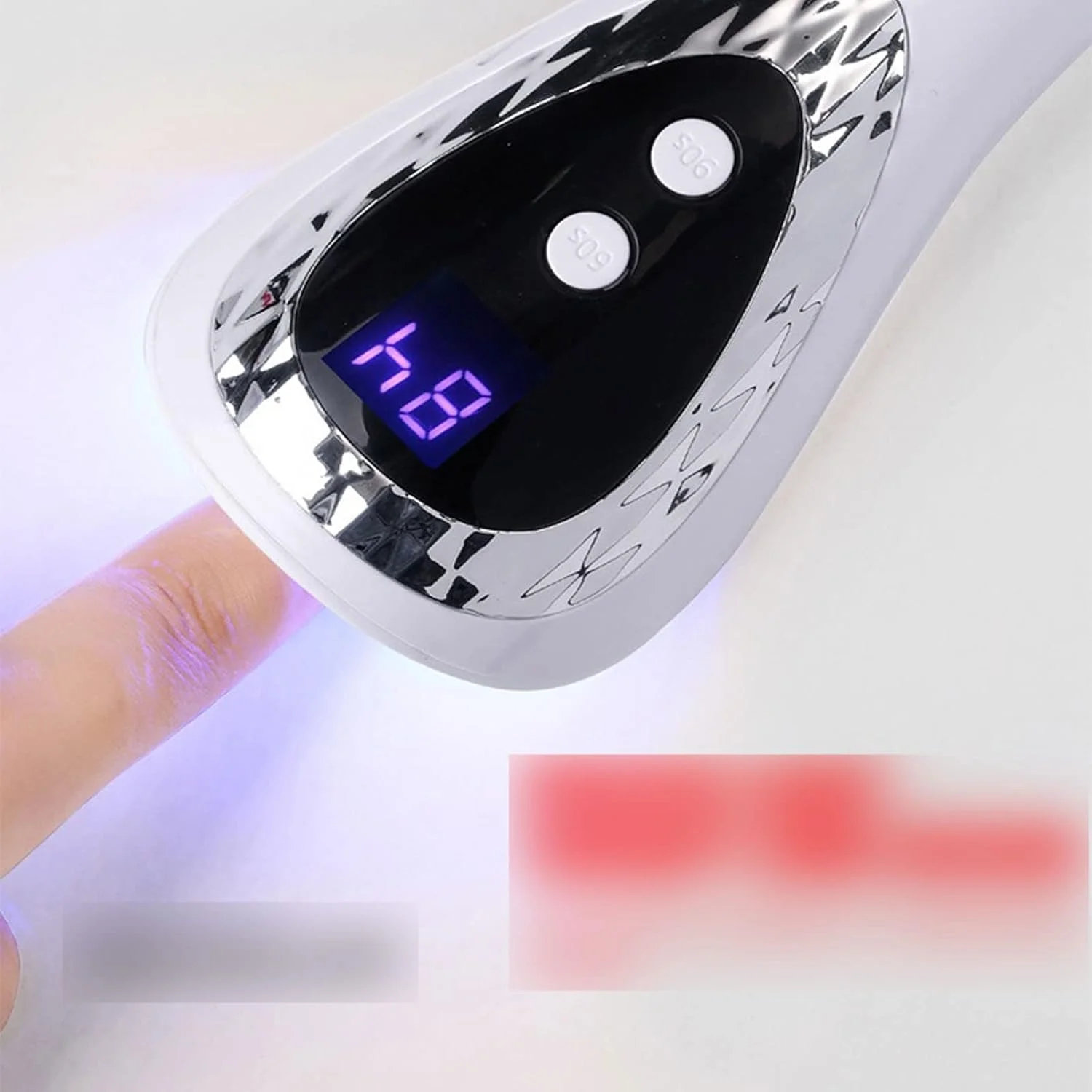 چراغ ناخن، چراغ خشک کن ناخن دستی، چراغ ال ای دی قابل شارژ مینی، خشک کن ناخن برای ناخن های ژلی، ابزار طراحی ناخن قابل حمل