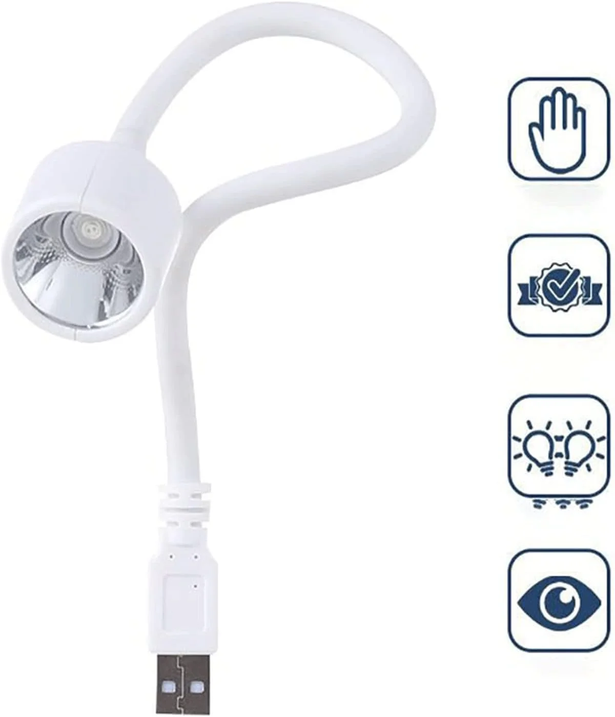 چراغ ناخن، چراغ ال ای دی تاشو USB برای لاک ناخن، خشک کردن چسب، ابزار پخت منعطف هنر ناخن