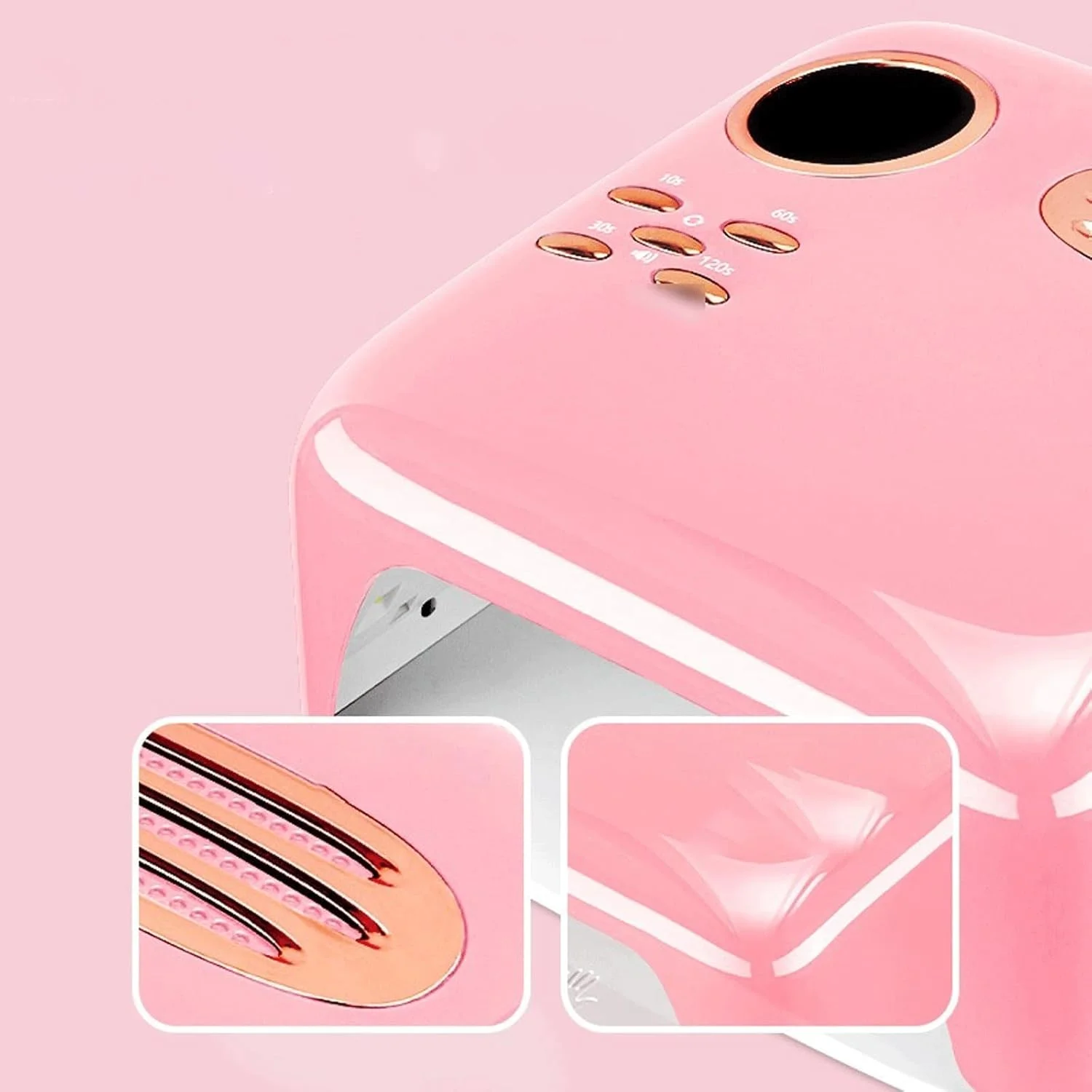 دستگاه خشک کن لاک ناخن، 36 لامپ بزرگ با قابلیت شارژ، 72 وات، دستگاه مانیکور LED بدون سیم (رنگ: 1)