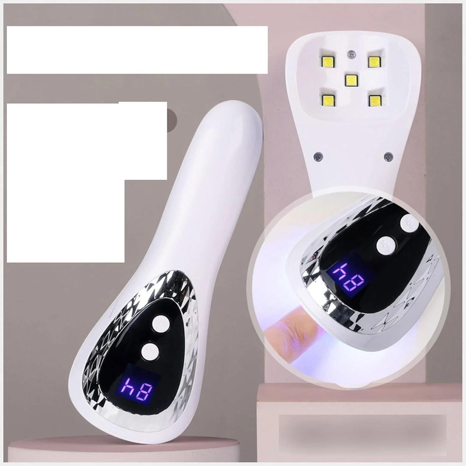 چراغ ناخن، چراغ خشک کن ناخن دستی، چراغ ال ای دی قابل شارژ مینی، خشک کن ناخن برای ناخن های ژلی، ابزار طراحی ناخن قابل حمل