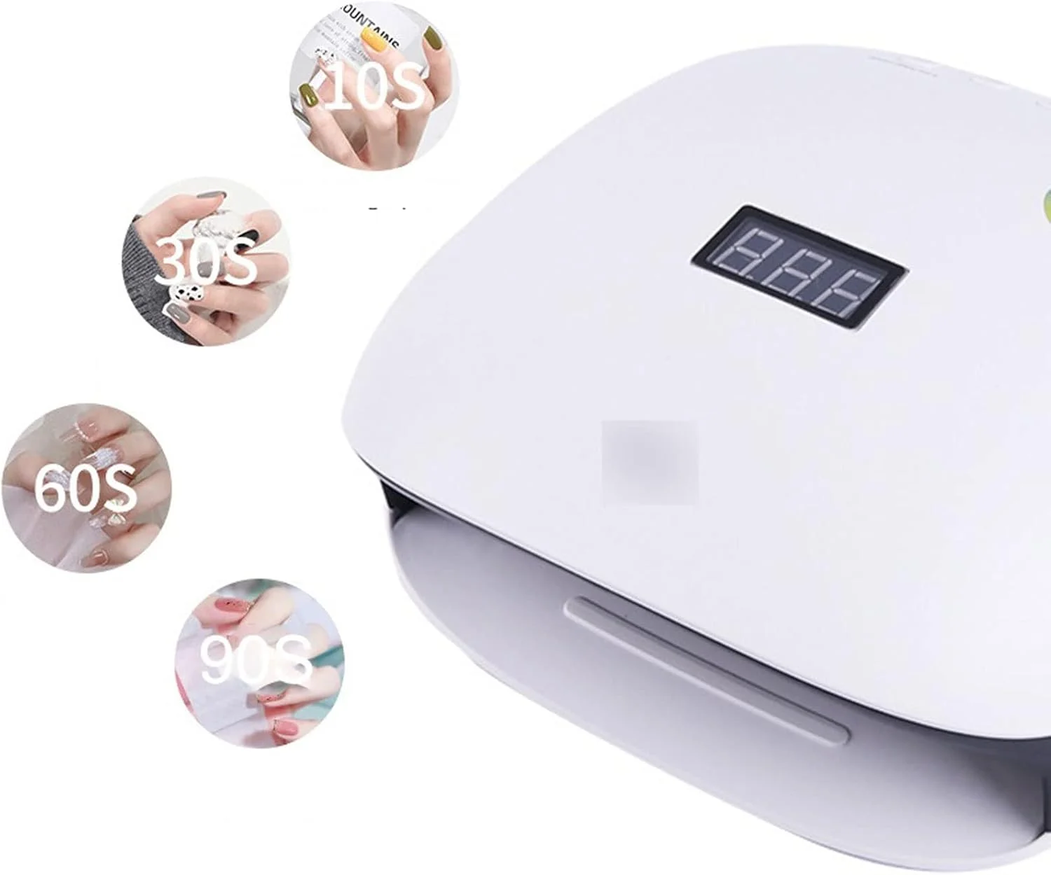 دستگاه خشک کن لاک ناخن، چراغ LED چهار سرعته برای خشک کردن انواع لاک ژل، دارای سنسور خودکار، ابزار مانیکور و پدیکور