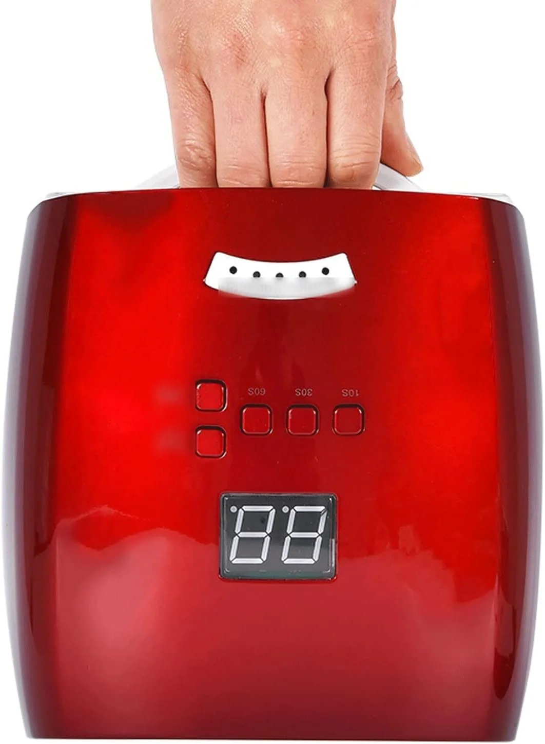 دستگاه خشک کن لاک ناخن، قابل شارژ، مناسب برای پدیکور، ژل بیلدر، بی سیم، مناسب برای هنر ناخن (رنگ: 1)