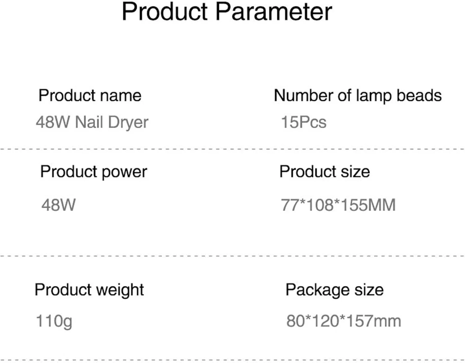دستگاه خشک کن لاک ناخن، چراغ LED با حسگر خودکار، مناسب برای انواع لاک ژل، تایمر 60 و 120 ثانیه، مناسب برای مانیکور و پدیکور