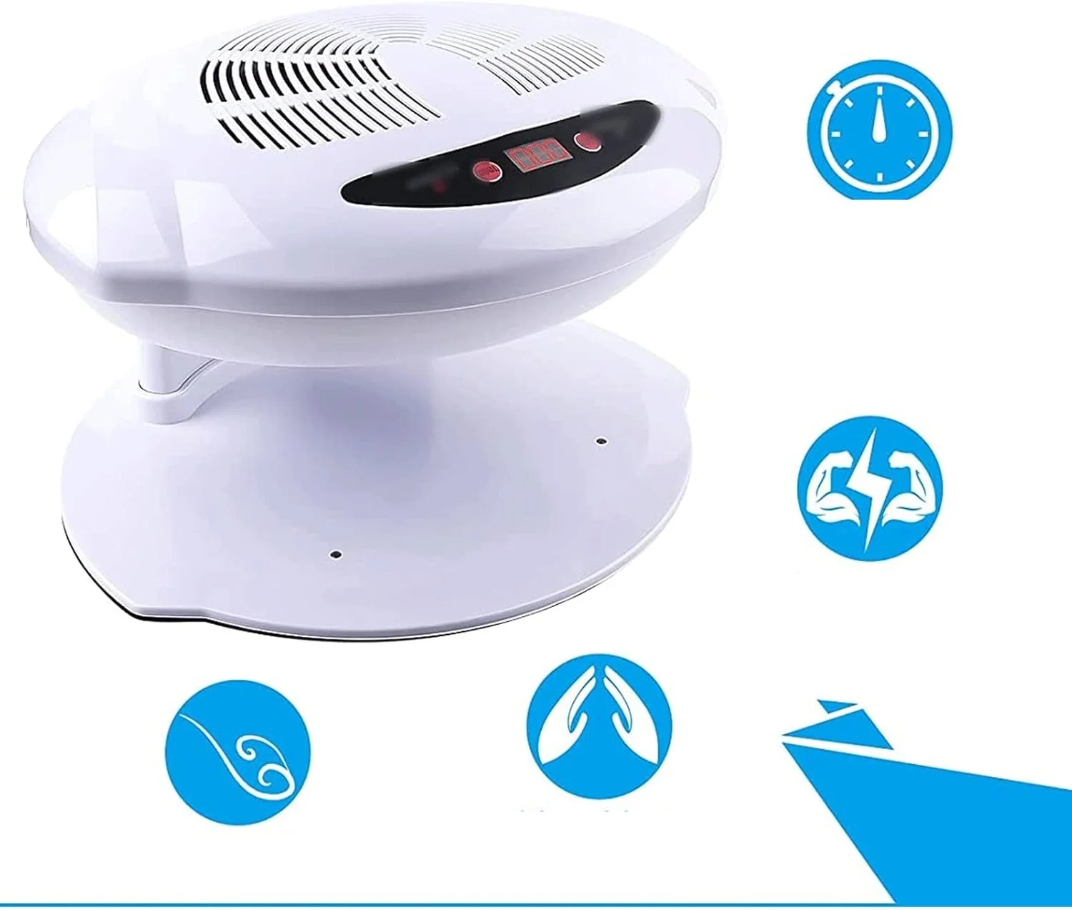 دستگاه خشک کن لاک ناخن، خشک کن لاک ناخن با هوای خنک، جاروبرقی ناخن، فن خشک کن لاک ناخن 40 وات LED، دستگاه ناخن القایی هوشمند