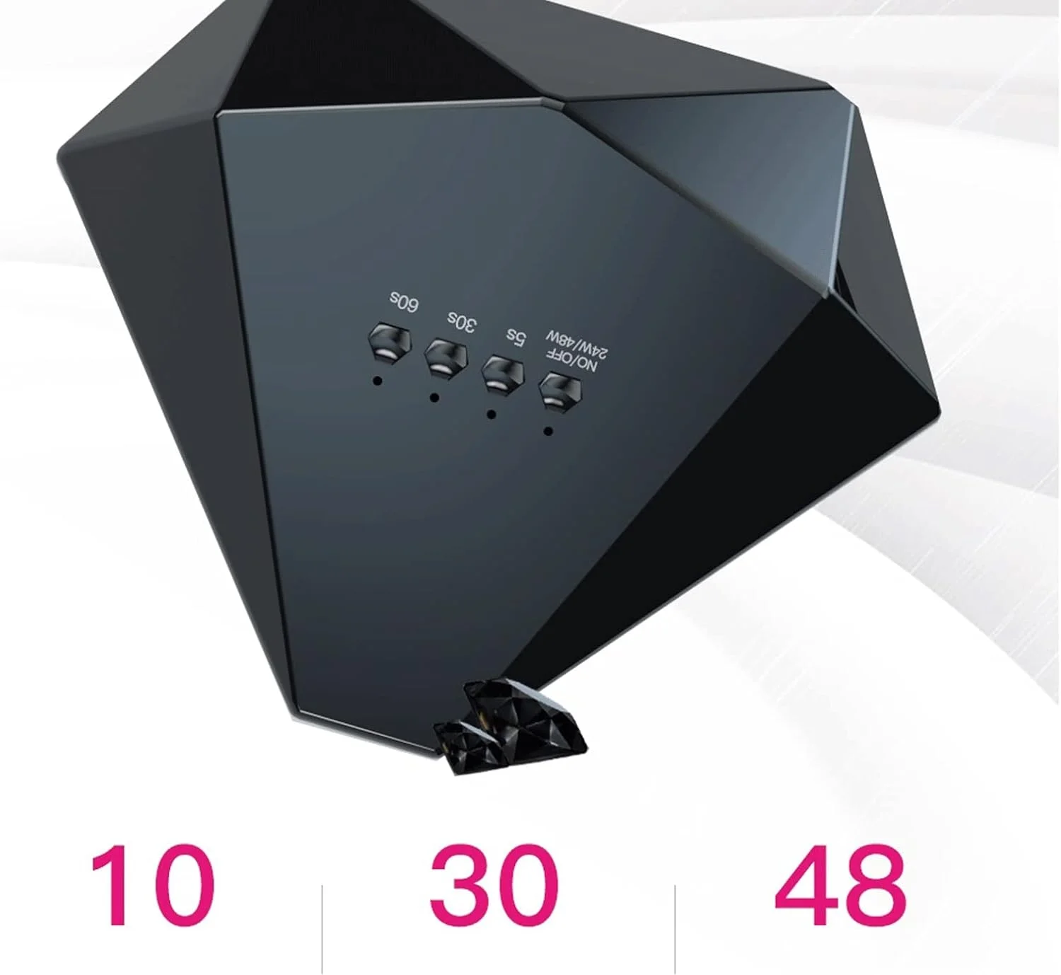 چراغ ناخن، نور ژل هنر ناخن برای ابزارهای هنر ناخن 48 وات خشک کن الماسی ال ای دی سبک