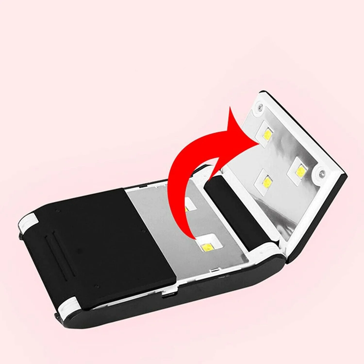 دستگاه خشک کن لاک ناخن، دستگاه LED تاشو قابل حمل با کابل USB برای خشک کردن لاک ژل، ابزار طراحی ناخن