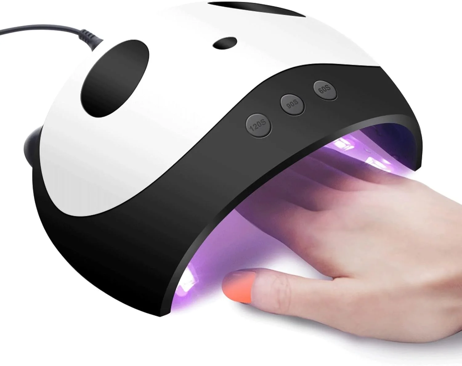 دستگاه خشک کن لاک ناخن قابل شارژ 36 وات، دستگاه خشک کن ژل ناخن با تایمر 60 ثانیه، 90 ثانیه و 120 ثانیه