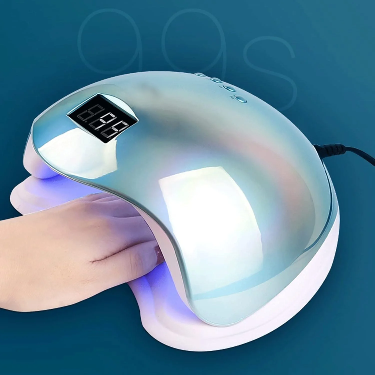 دستگاه خشک کن لاک ناخن، لامپ ناخن سه بعدی برای خشک کردن لاک ژل، ابزار طراحی ناخن (رنگ: 2)