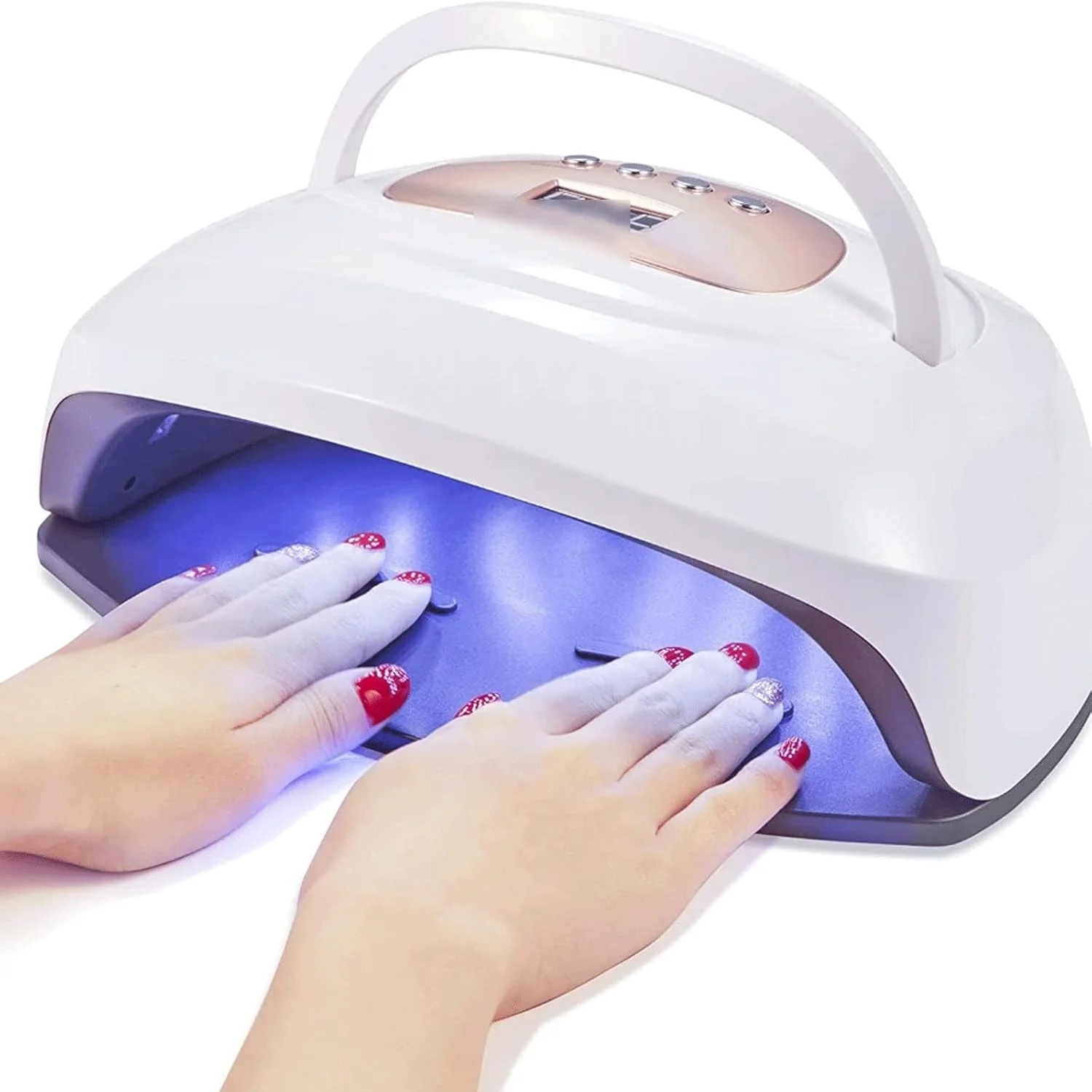 دستگاه خشک کن لاک ناخن، حجم بزرگ، لامپ ال ای دی، مناسب برای خشک کردن لاک ژل، تجهیزات و لوازم جانبی طراحی ناخن