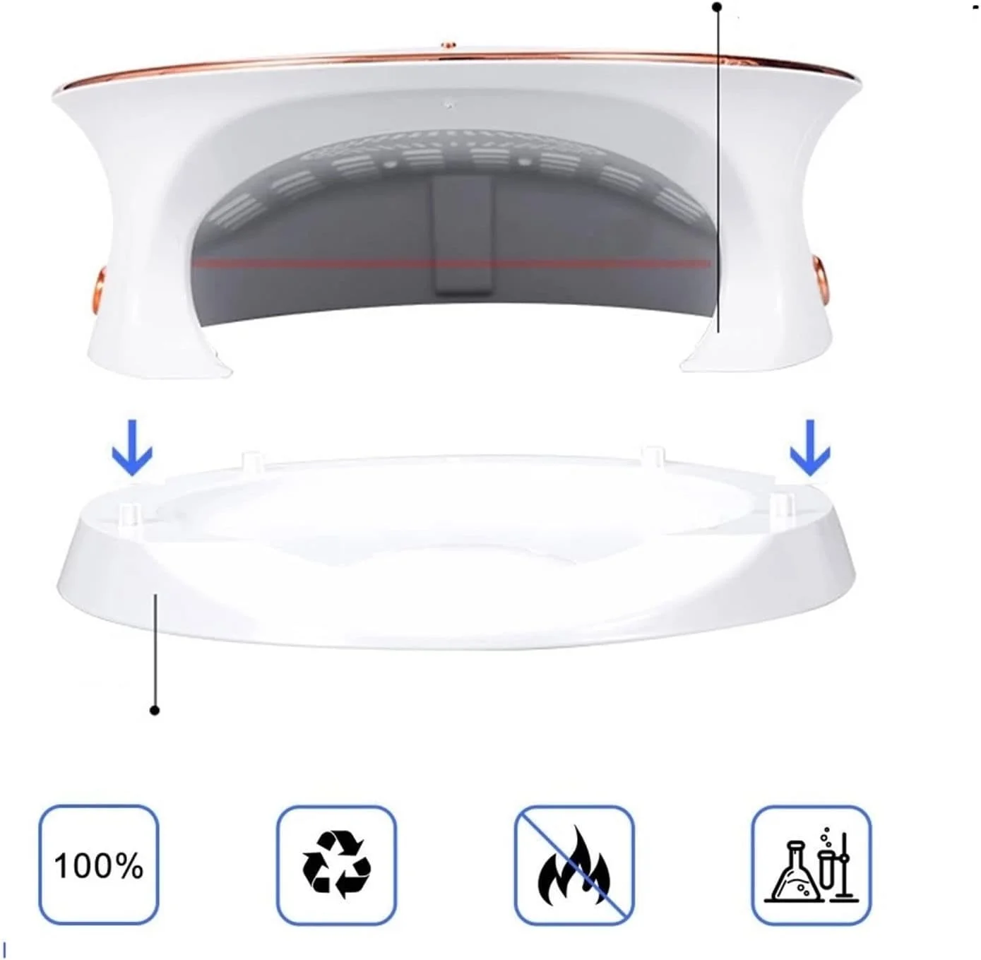 دستگاه خشک کن لاک ناخن LED حرفه ای 168 وات، مناسب برای خشک کردن سریع لاک ژل و لوازم مانیکور (رنگ: Hortel)