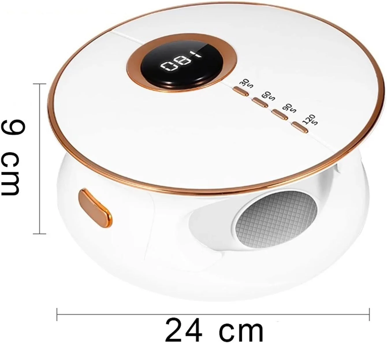 دستگاه خشک کن لاک ناخن LED حرفه ای 168 وات، مناسب برای خشک کردن سریع لاک ژل و لوازم مانیکور (رنگ: Hortel)