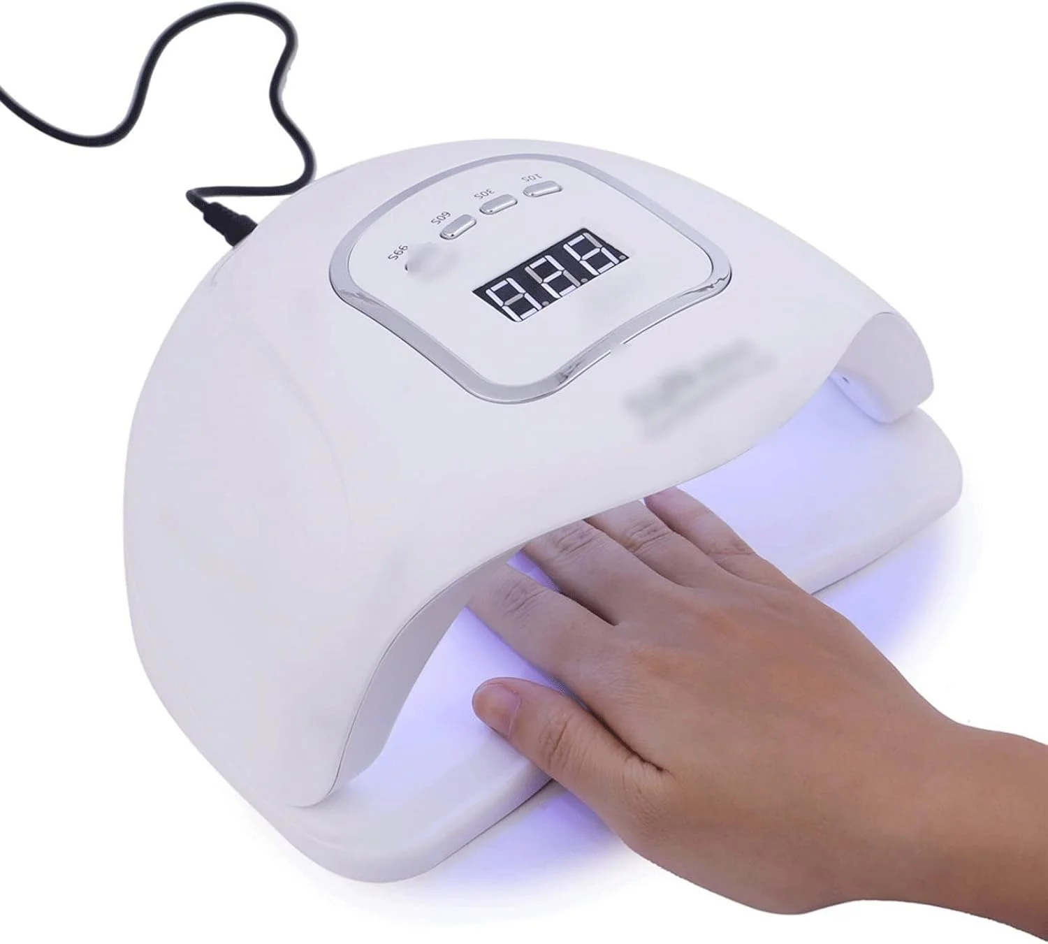 دستگاه خشک کن لاک ناخن، لامپ خشک کن لاک ناخن با سنسور حرکتی و صفحه نمایش LCD، ابزار خشک کن سریع ناخن