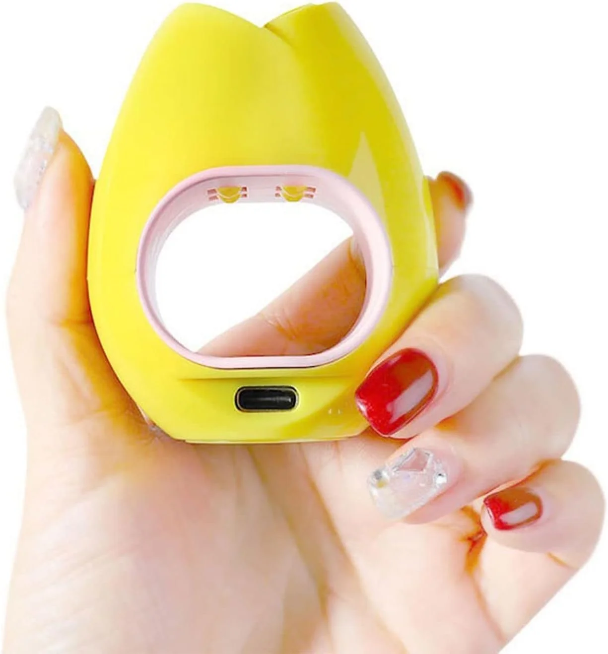 دستگاه خشک کن لاک ناخن 16 واتی، مینی LED USB، طراحی تخم مرغی رزی، مناسب برای یک انگشت، ابزار طراحی ناخن، مناسب برای لاک ژل با USB