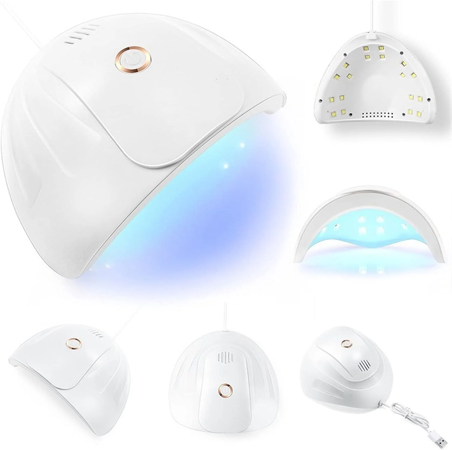 دستگاه خشک کن لاک ناخن با حسگر اتوماتیک، دارای 18 چراغ LED برای انواع ژل، تایمر حرفه ای، مناسب مانیکور و پدیکور