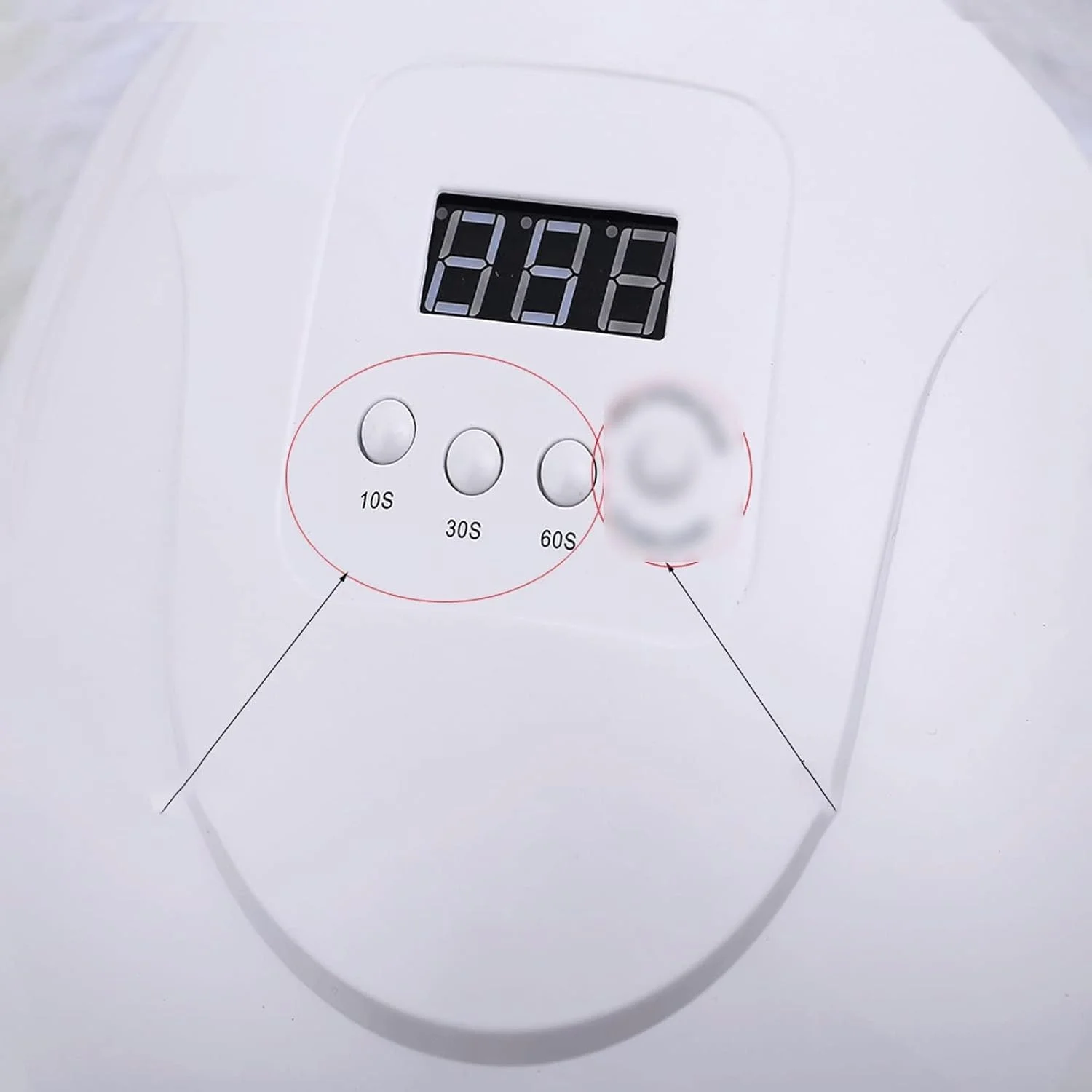 دستگاه خشک کن لاک ناخن، لامپ خشک کن لاک ناخن با سنسور حرکتی و صفحه نمایش LCD، ابزار خشک کن سریع ناخن