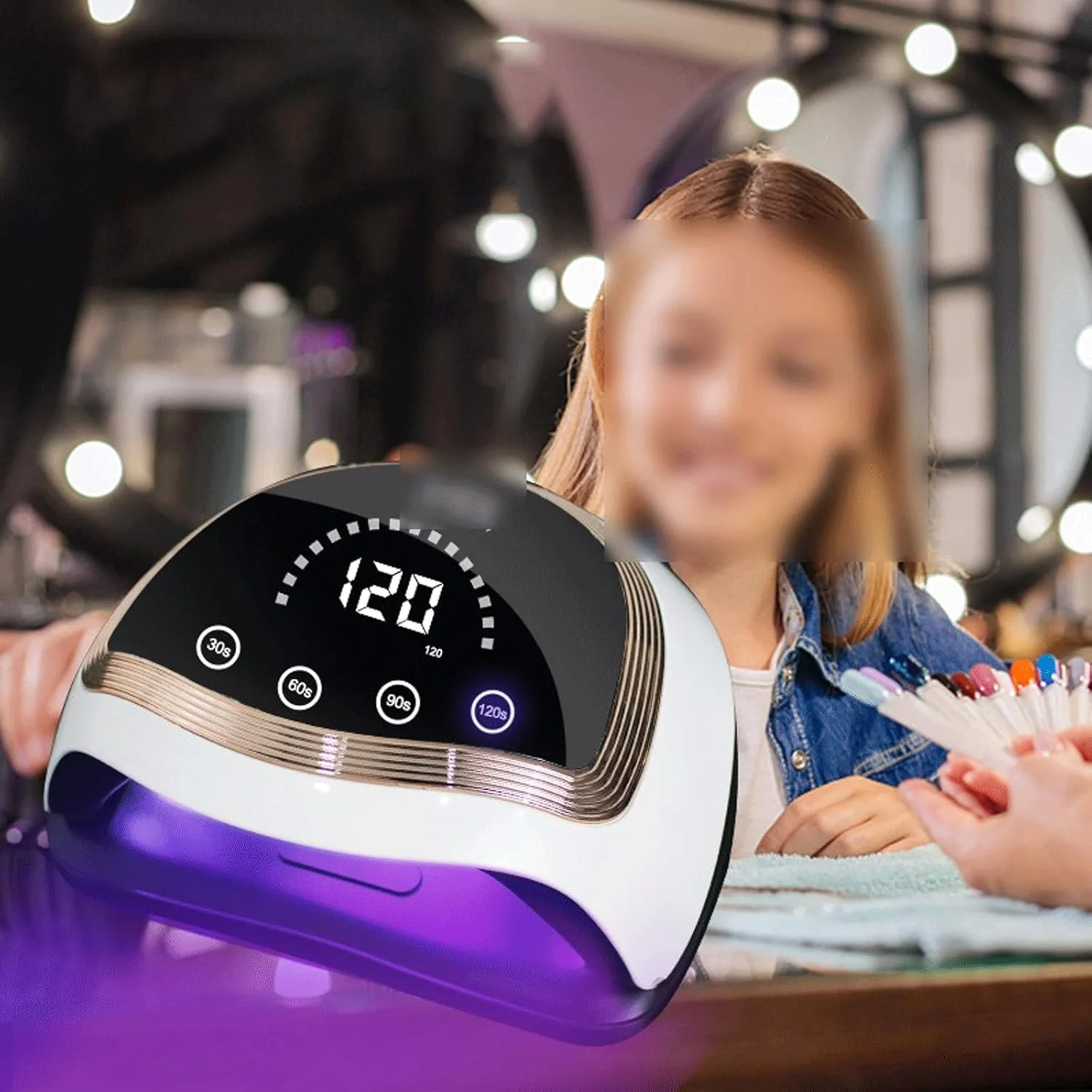 دستگاه خشک کن لاک ناخن، دستگاه خشک کن لاک ژل با سنسور هوشمند، مناسب برای استفاده در تجهیزات طراحی ناخن