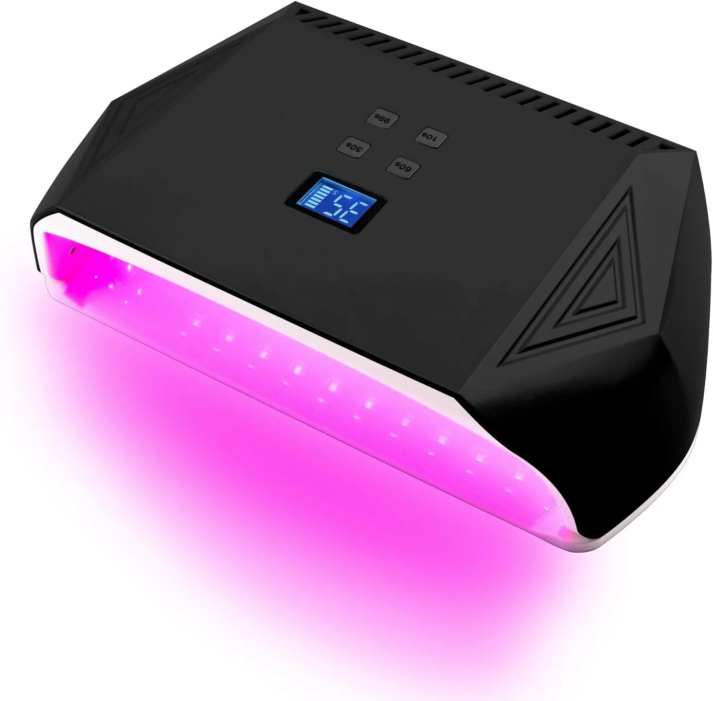 دستگاه خشک کن لاک ناخن، دستگاه LED برقی 128 واتی با لامپ های نور قرمز برای خشک کردن لاک ژل، قدرت بالا، مناسب برای طراحی ناخن و مانیکور (رنگ: سبز)