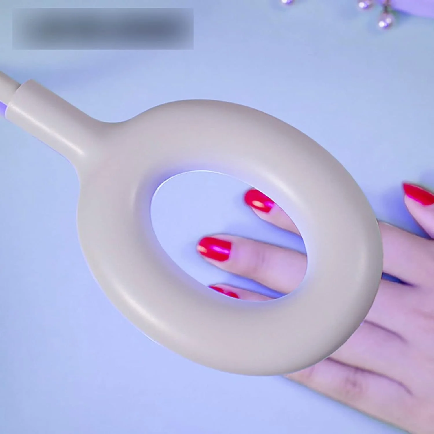 چراغ ناخن، چراغ LED قابل حمل USB با 8 LED و قابلیت تاشو، مناسب برای خشک کردن و طراحی ناخن