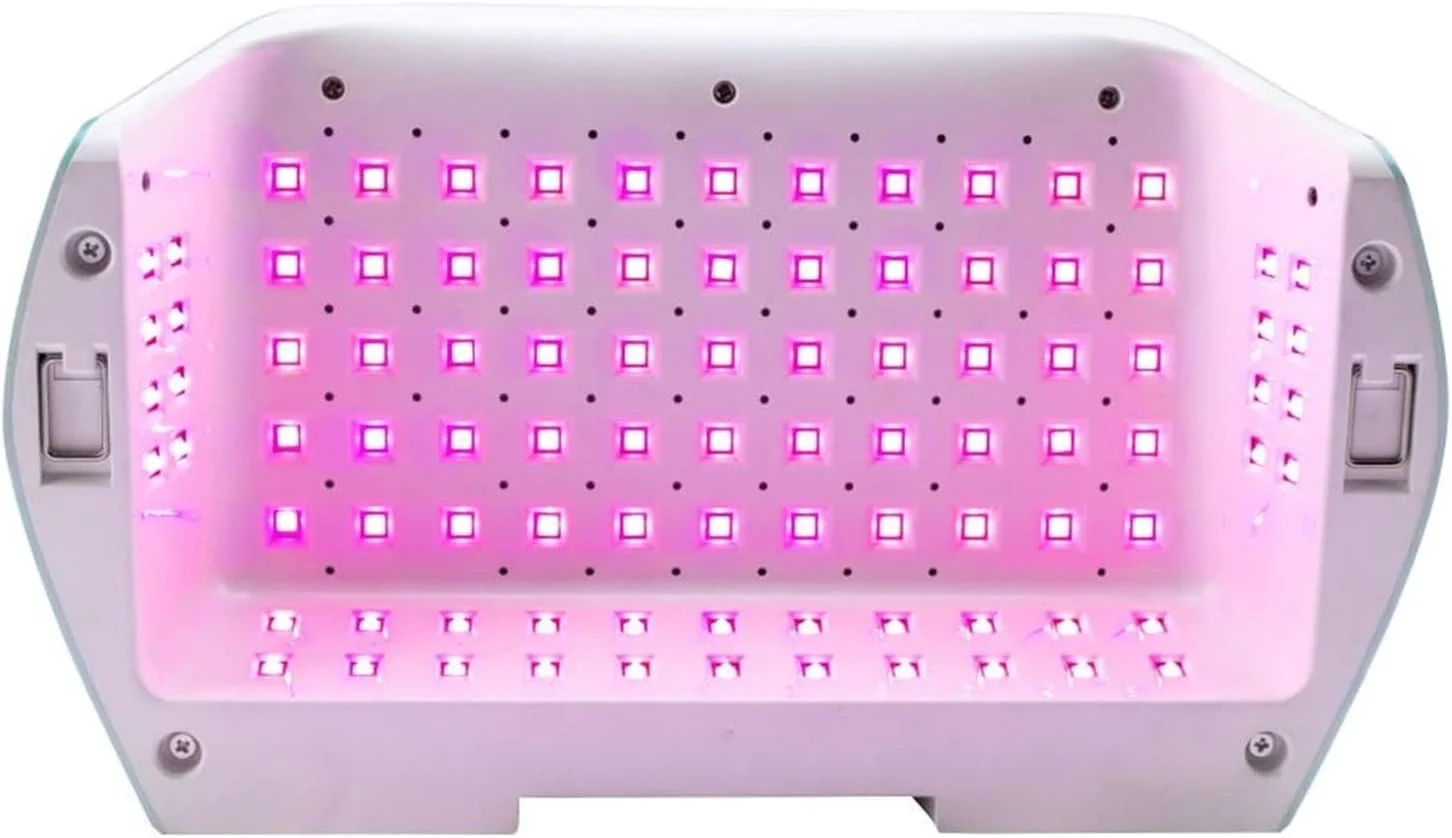 دستگاه خشک کن لاک ناخن، دستگاه LED برقی 128 واتی با لامپ های نور قرمز برای خشک کردن لاک ژل، قدرت بالا، مناسب برای طراحی ناخن و مانیکور (رنگ: سبز)