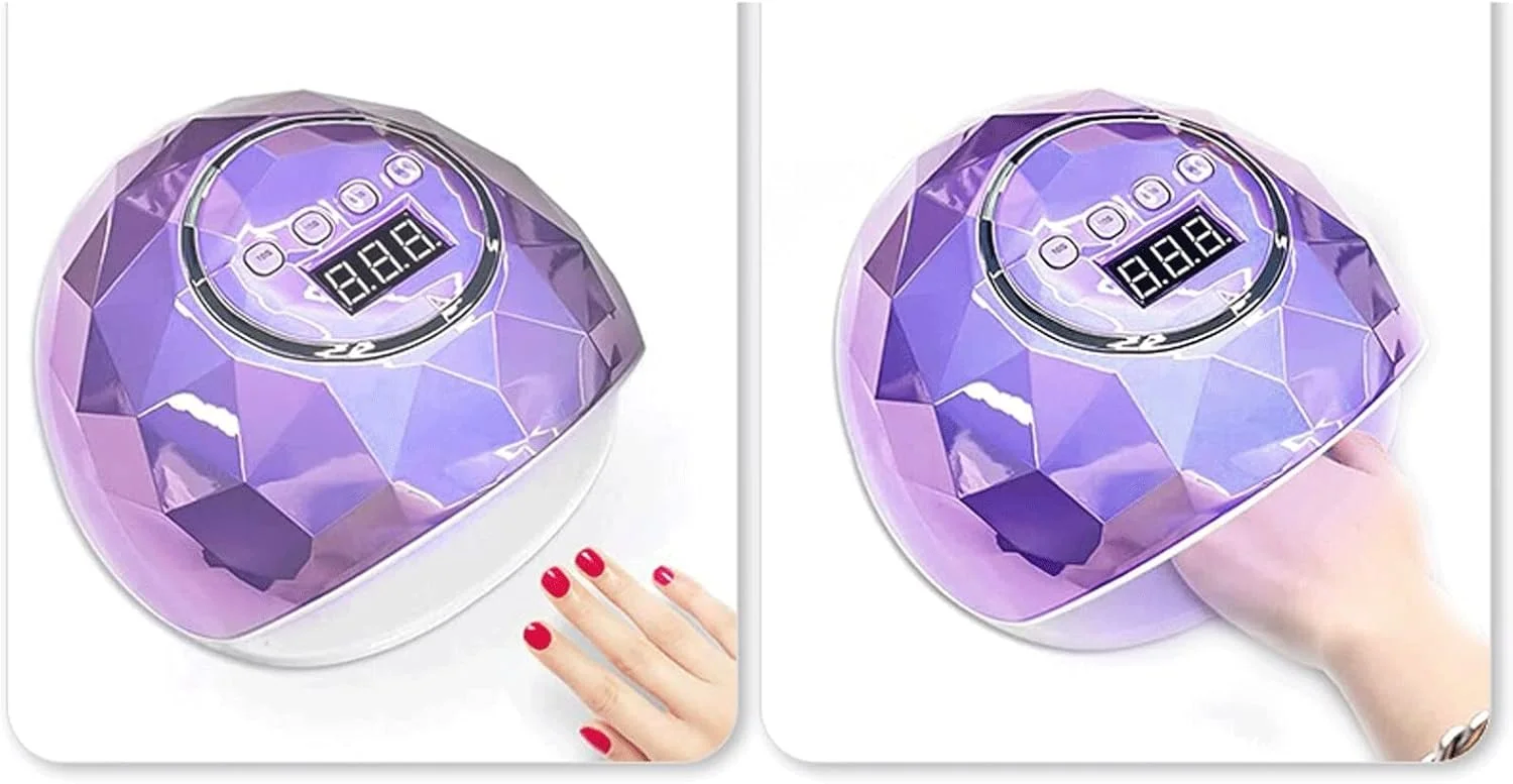 دستگاه خشک کن لاک ناخن، ۷۸ وات، حرفه ای، دارای ۳۹ لامپ ال ای دی، خشک کننده سریع انواع لاک ژل، دارای سنسور هوشمند و تایمر