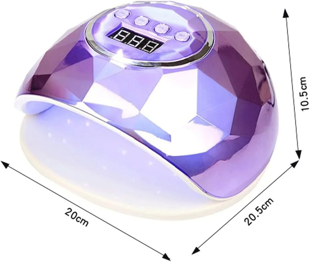 دستگاه خشک کن لاک ناخن، ۷۸ وات، حرفه ای، دارای ۳۹ لامپ ال ای دی، خشک کننده سریع انواع لاک ژل، دارای سنسور هوشمند و تایمر