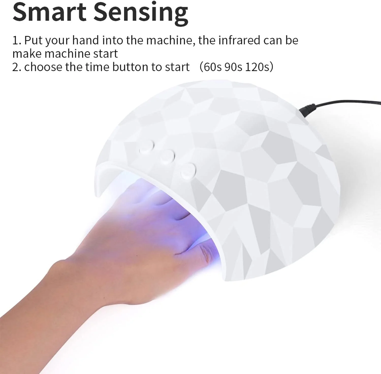 دستگاه خشک کن لاک ناخن LED، مناسب برای خشک کردن انواع لاک ژل، اتصال USB، دارای تایمر و سنسور حرکتی، مناسب برای استفاده حرفه ای در مانیکور دستگاه خشک کن لاک ناخن LED، مناسب برای خشک کردن انواع لاک ژل، اتصال USB، دارای تایمر و سنسور حرکتی، مناسب برای استفاده حرفه ای در مانیکور