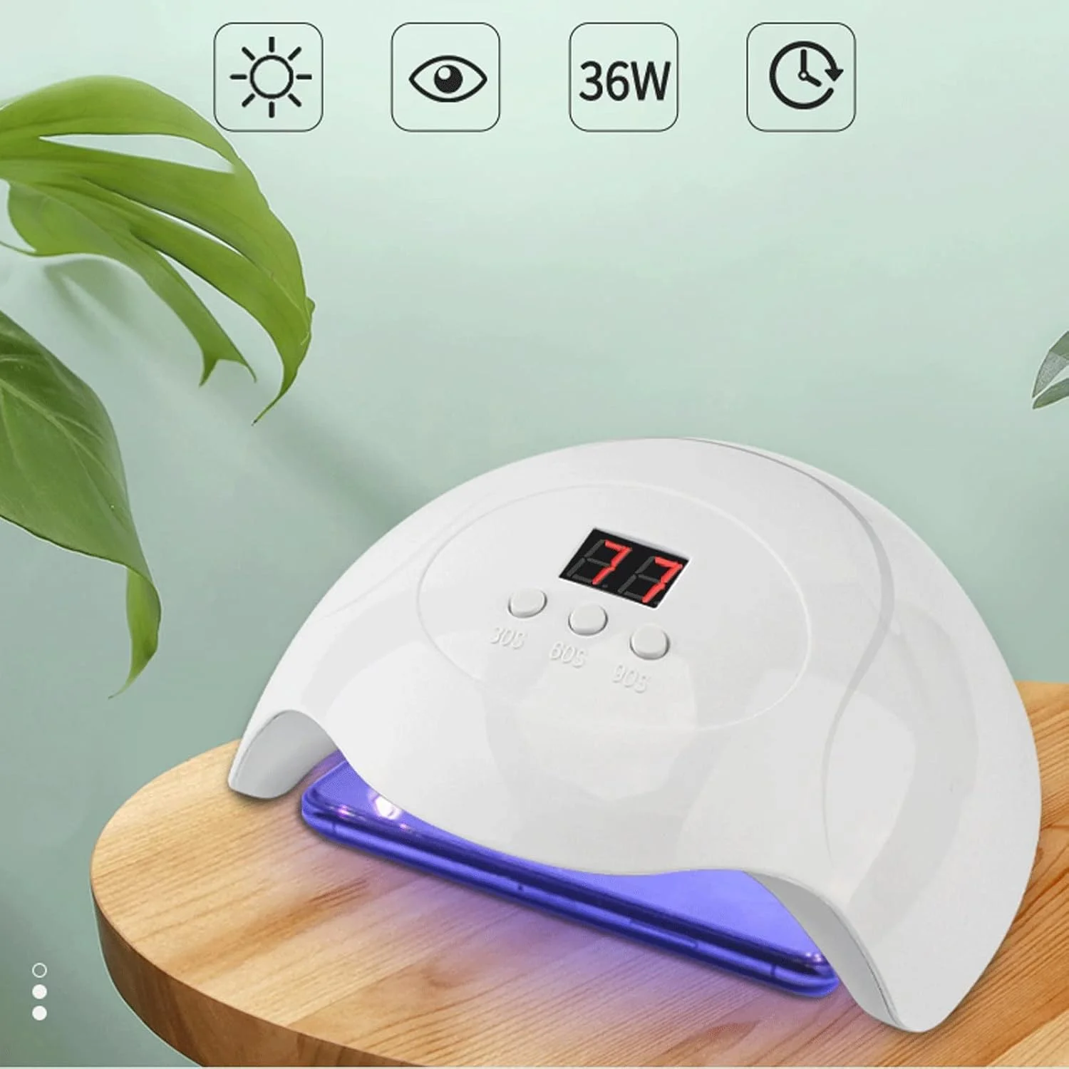 دستگاه خشک کن لاک ناخن، خشک کن ناخن با پرایمر و مجموعه ای از روکش بالایی، لامپ لاک ناخن نوری LED، ابزار طراحی ناخن